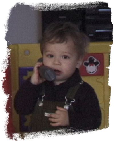 On the phone with Granma...